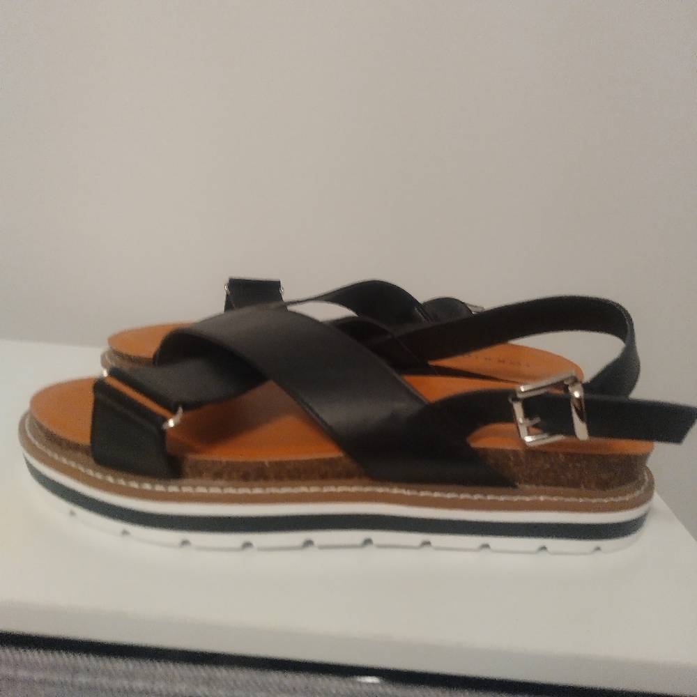 TORRID Black Strappy Sandals NWOT 11WW